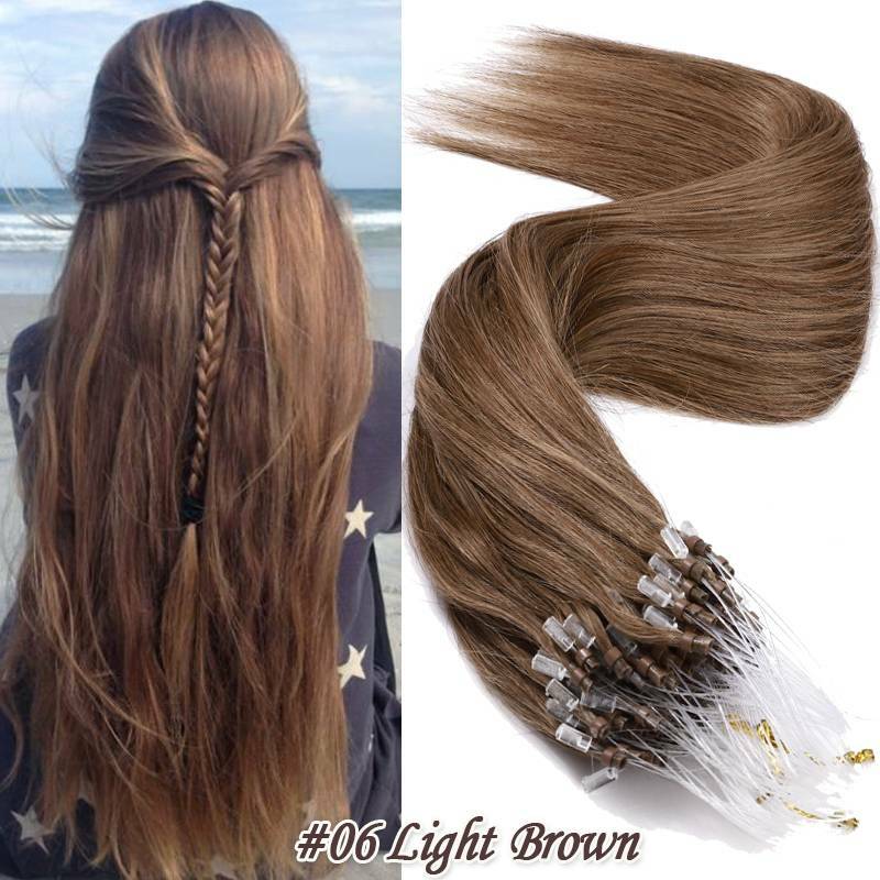 CLEARANCE Micro Loop Hair Extensions Microlink Bead Ring Russian Remy Human Hair