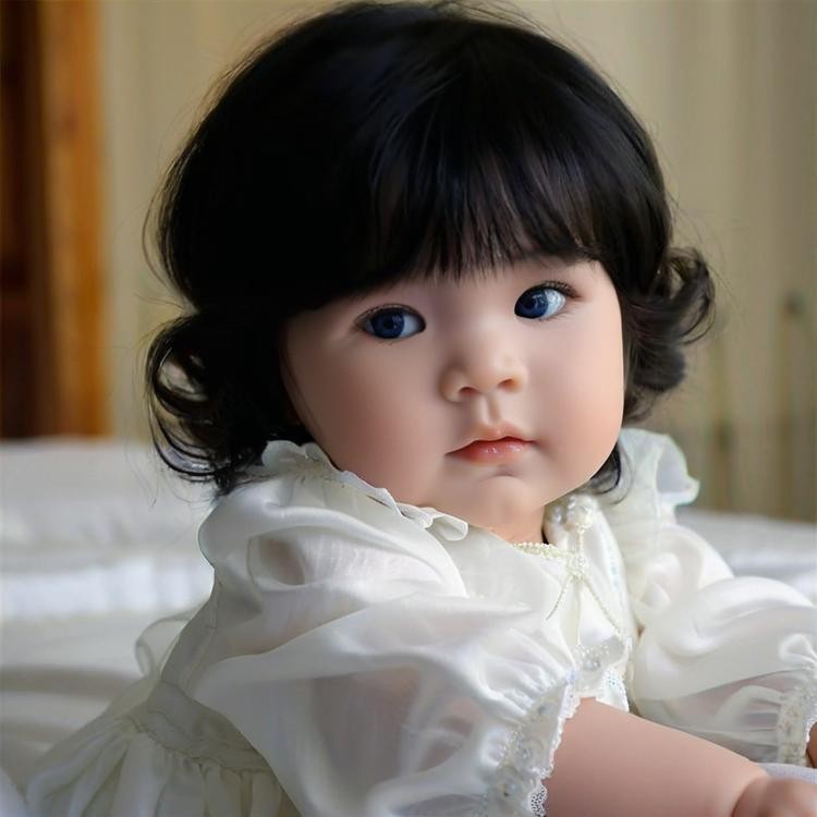 New Wig for Kids with Bangs Girls Short Curly Wavy Wig Synthetic Hair Wigs