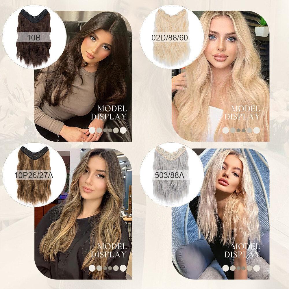 One Piece THICK 100% Real Natural Clip in Hair Extensions 3/4 Full Head as human