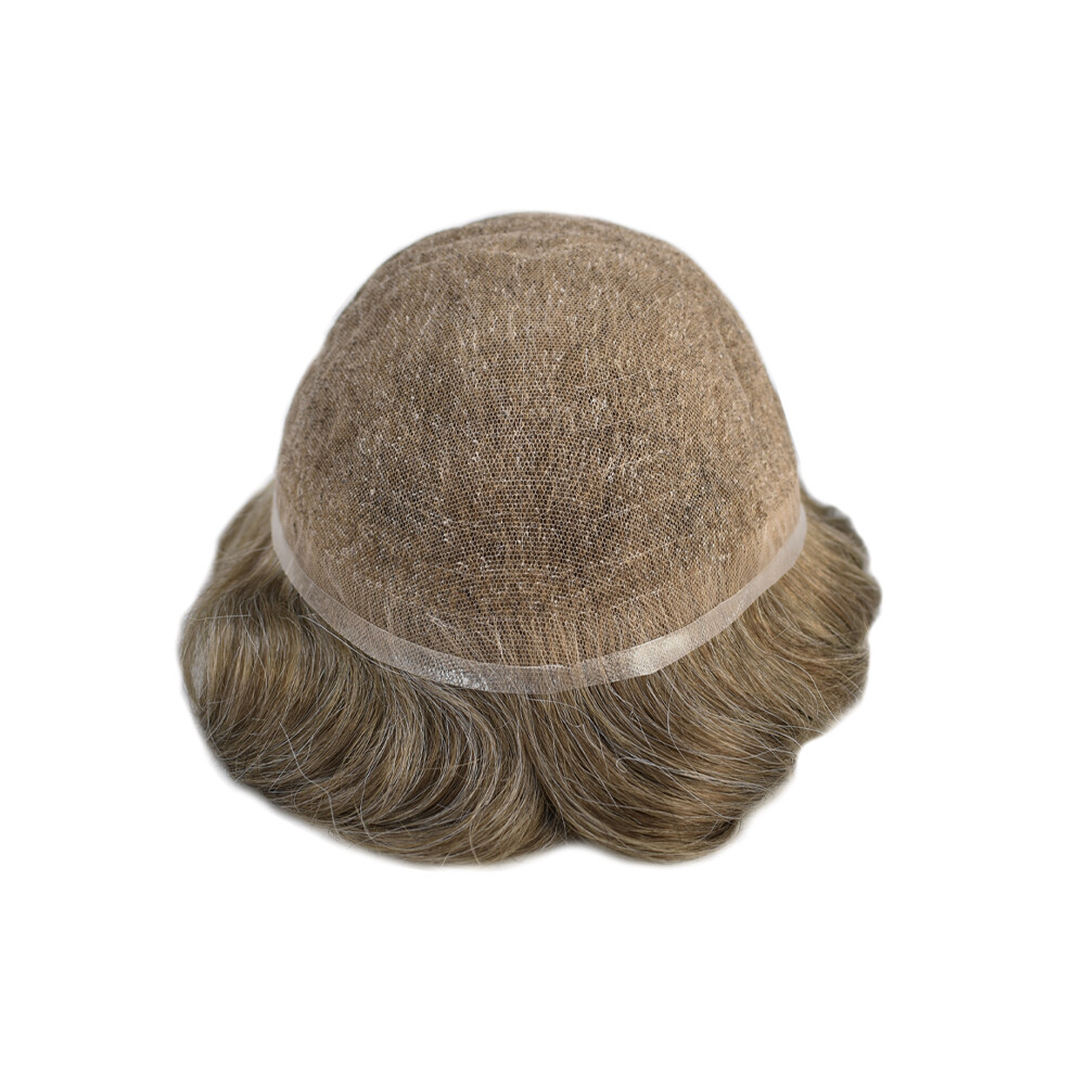 (Custom)Full Swiss Lace MensToupee All Lace Hair Replacement System Hairpiece