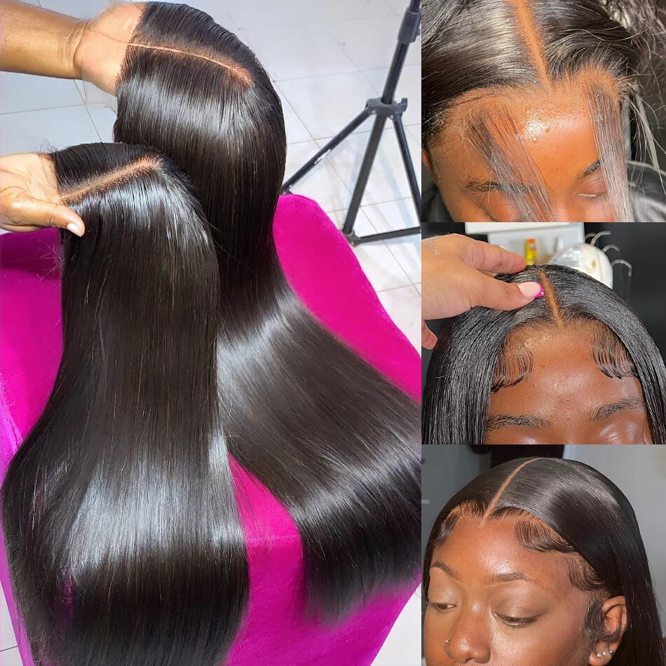 40 Inches 250 Density HD Lace Wig 13×6 Human Hair Wigs 13×4 Brazilian Women