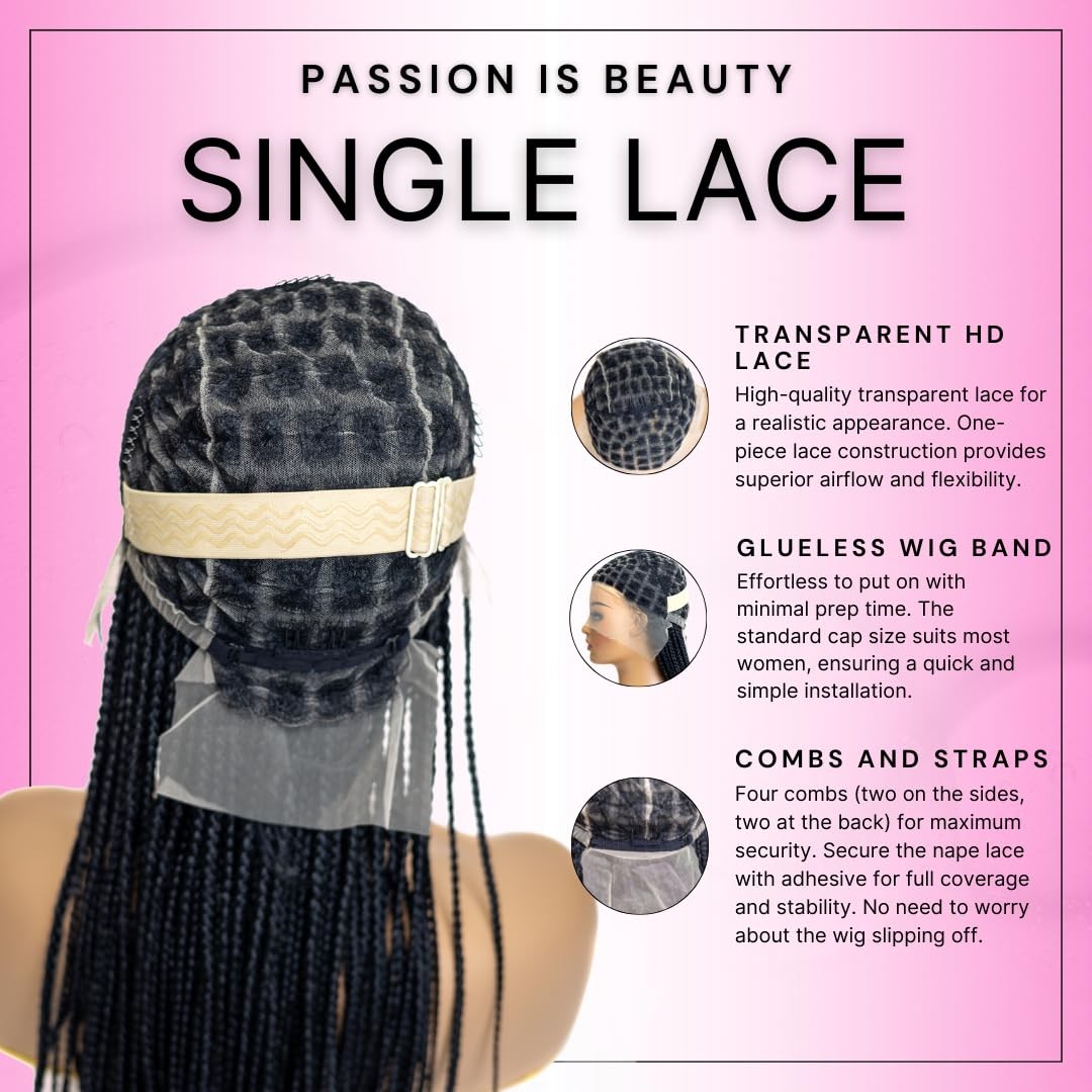 Pib Passion Is Beauty Pib 32 Full Lace Knotless Braid Wig – Braided Wig