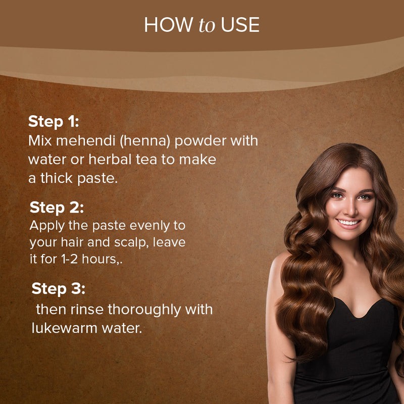 Khadi Natural Brown Mehndi for Hair – 75gm