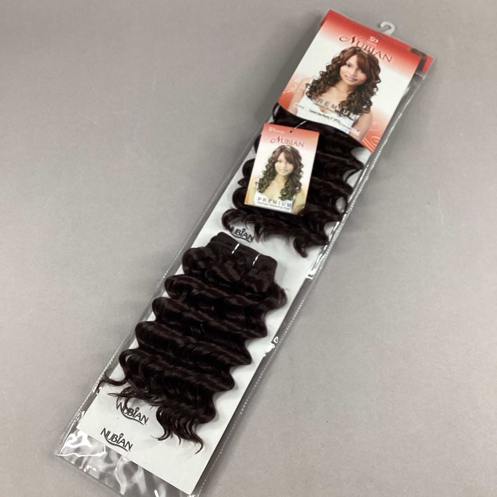 8” Deep Weave 2Pcs #4 Dark Brown Nubian Synthetic Blend Mixed Hair Extensions