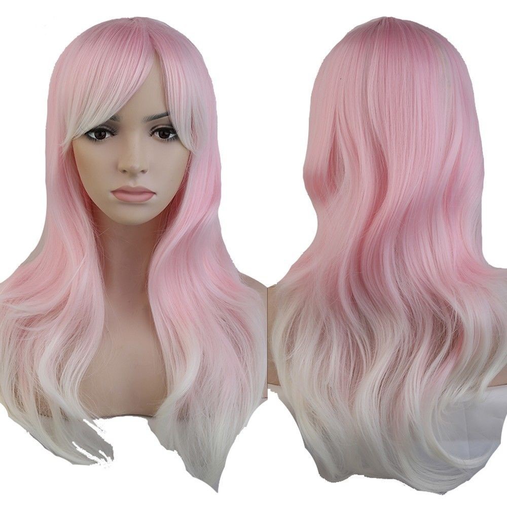 Fashion Cosplay Hair Wig Women Long Straight Curly Party Anime Costume Full Wigs