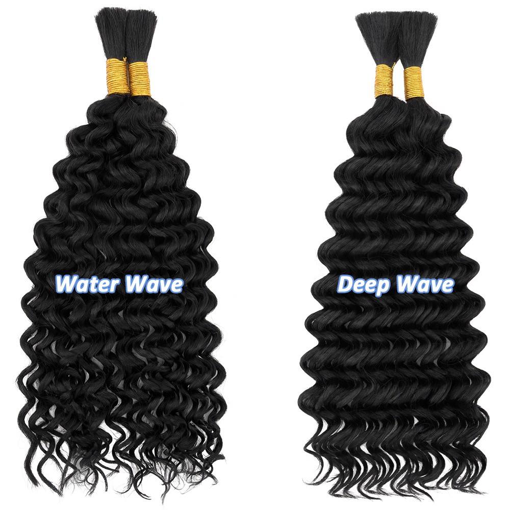 200g Long Curly Braiding Hair Deep Wave Crochet Hair for Black Women Boho Braids