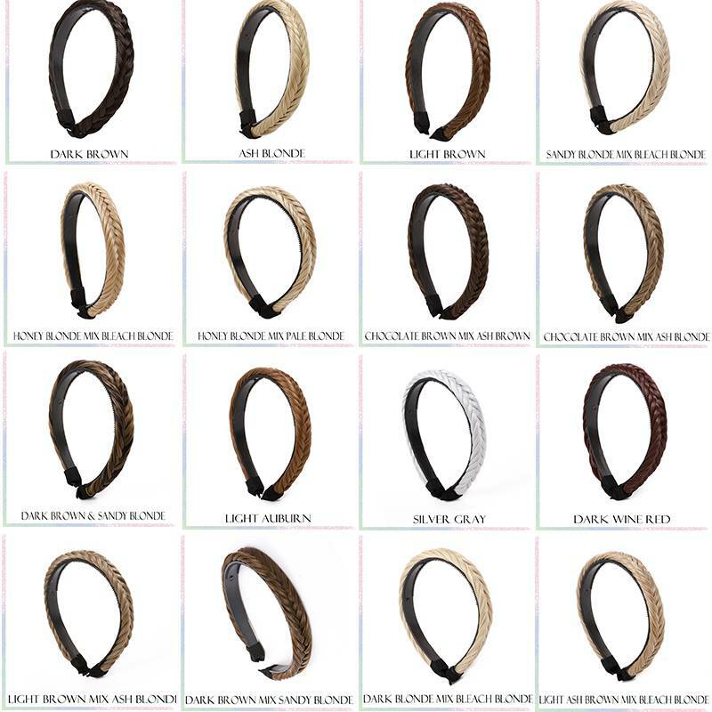 Lady Girls Braided Braiding Hair Bands Hairband Headbands for Women As Human US