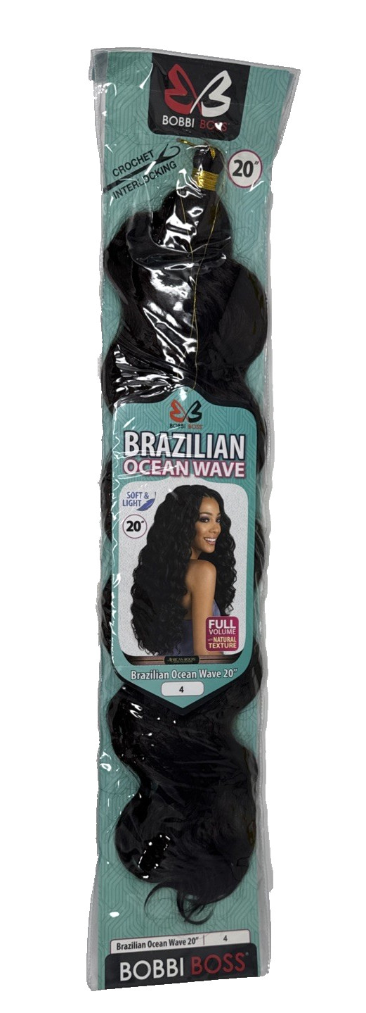Bobbi Boss Voluminous Hair, Brazilian Ocean Wave, Soft And Light, 20”, Color 4