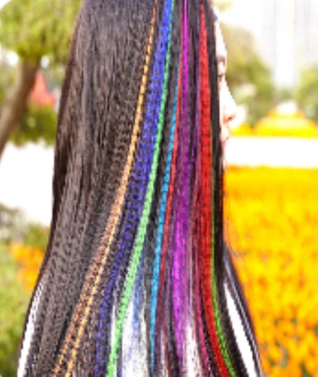Synthetic Feather Hair Extensions, Lot Of 6 (Clips Not Included)