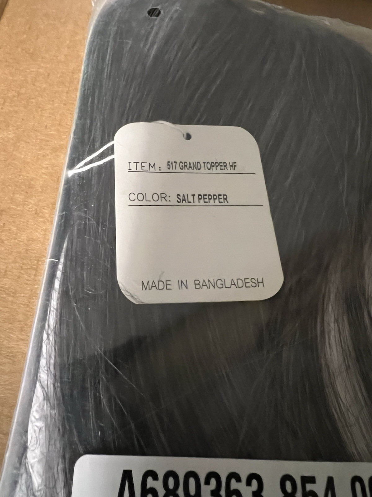Toni Brattin 517 Grand Topper HF Hairpiece SALT/PEPPER New