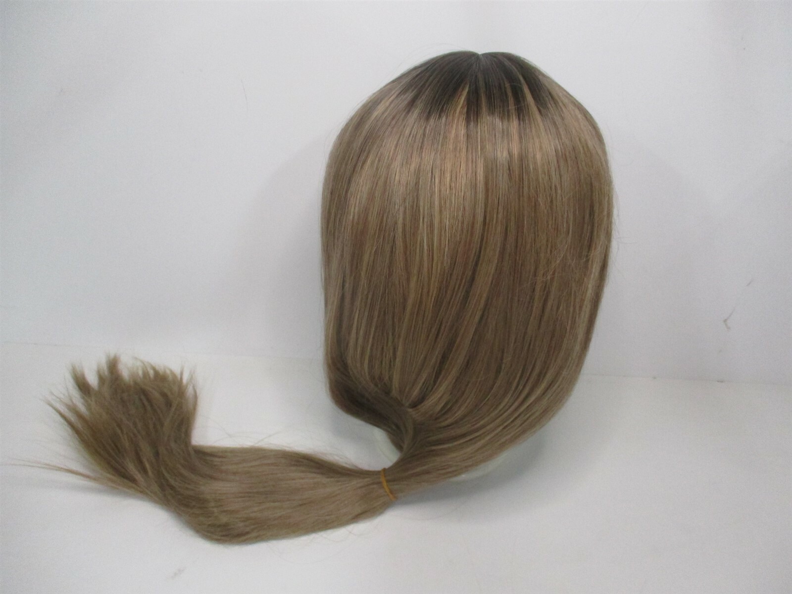 28″ Long Thick Cosplay Synthetic Brown Hair with Weaving Cap