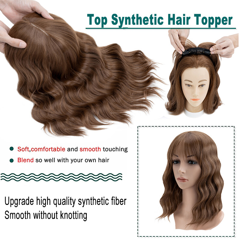 Clip in Hairpiece 5″-20″ Topper Hair Toupee Natural AS HUMAN Silk Base Toupee US