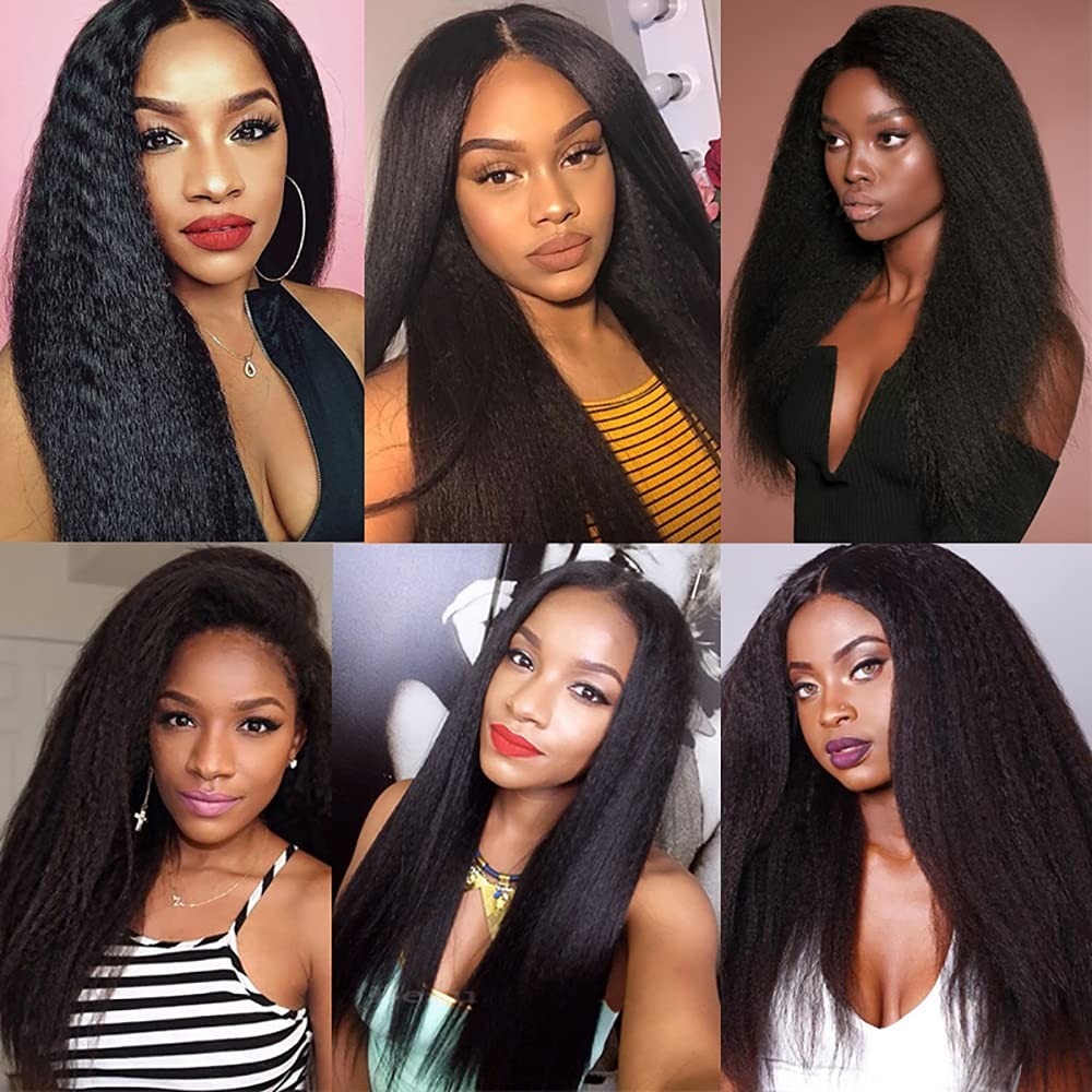 Human Hair Bundles Yaki Straight Bundles 14 16 18 Inch Unprocessed Brazilian …