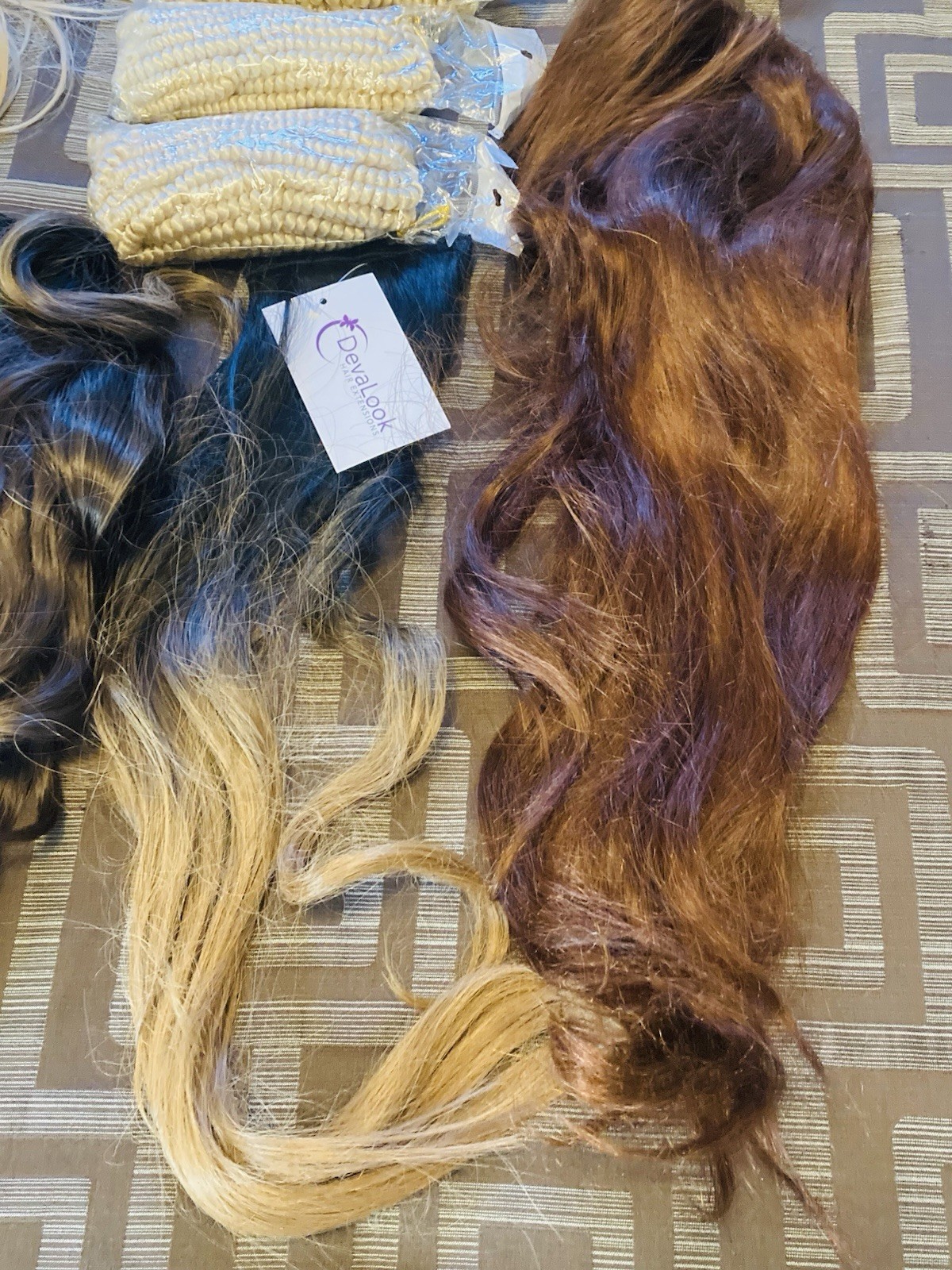 Bulk Lot 20+ Synthetic Hair Pieces Extensions Buns Braids Mixed Colors Cosplay