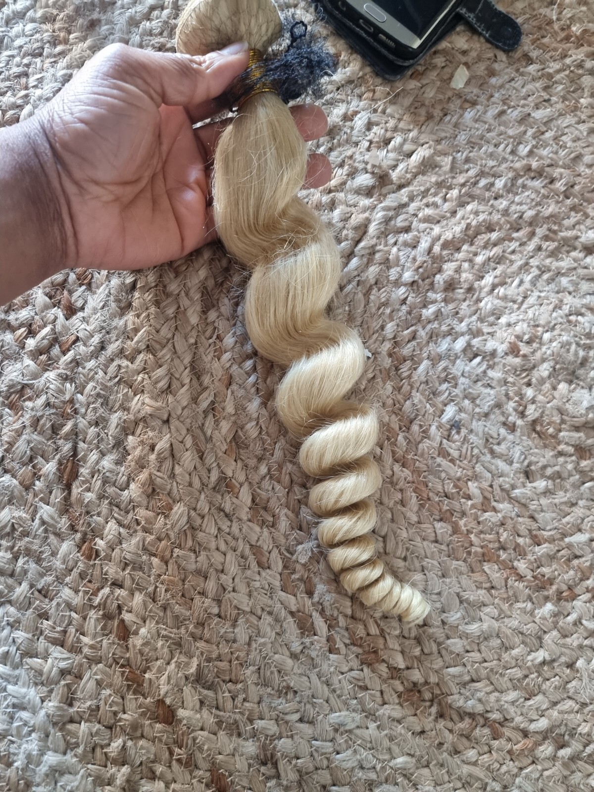10A 32inch 100g BRAZILIAN HUMAN HAIR PURE BLONDE 613# LOOSE WAVE OFFER SALE ONLY