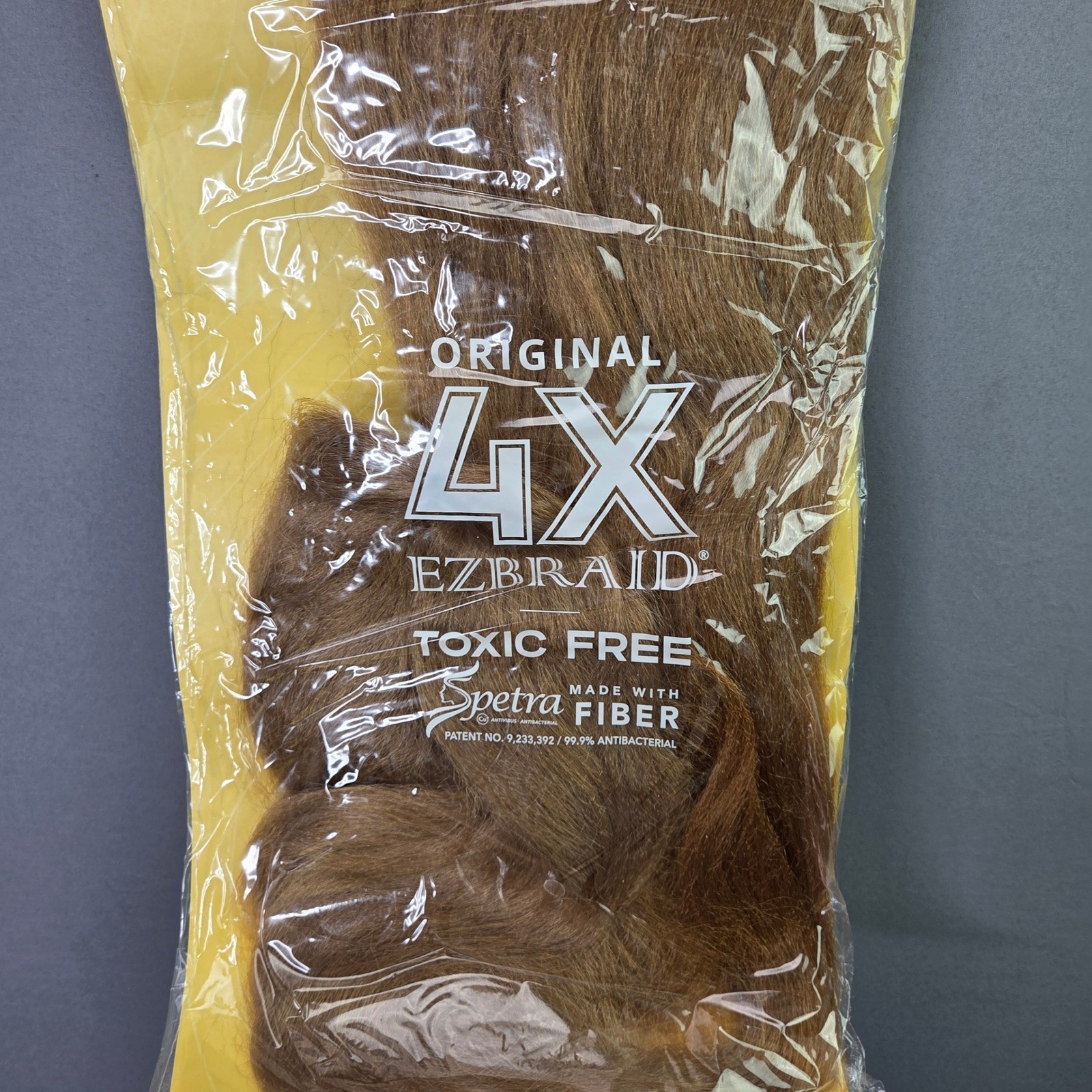EZBRAID 4X Pre-Stretched Braiding Hair Spetra Fiber 25in Brown Itch Free NEW