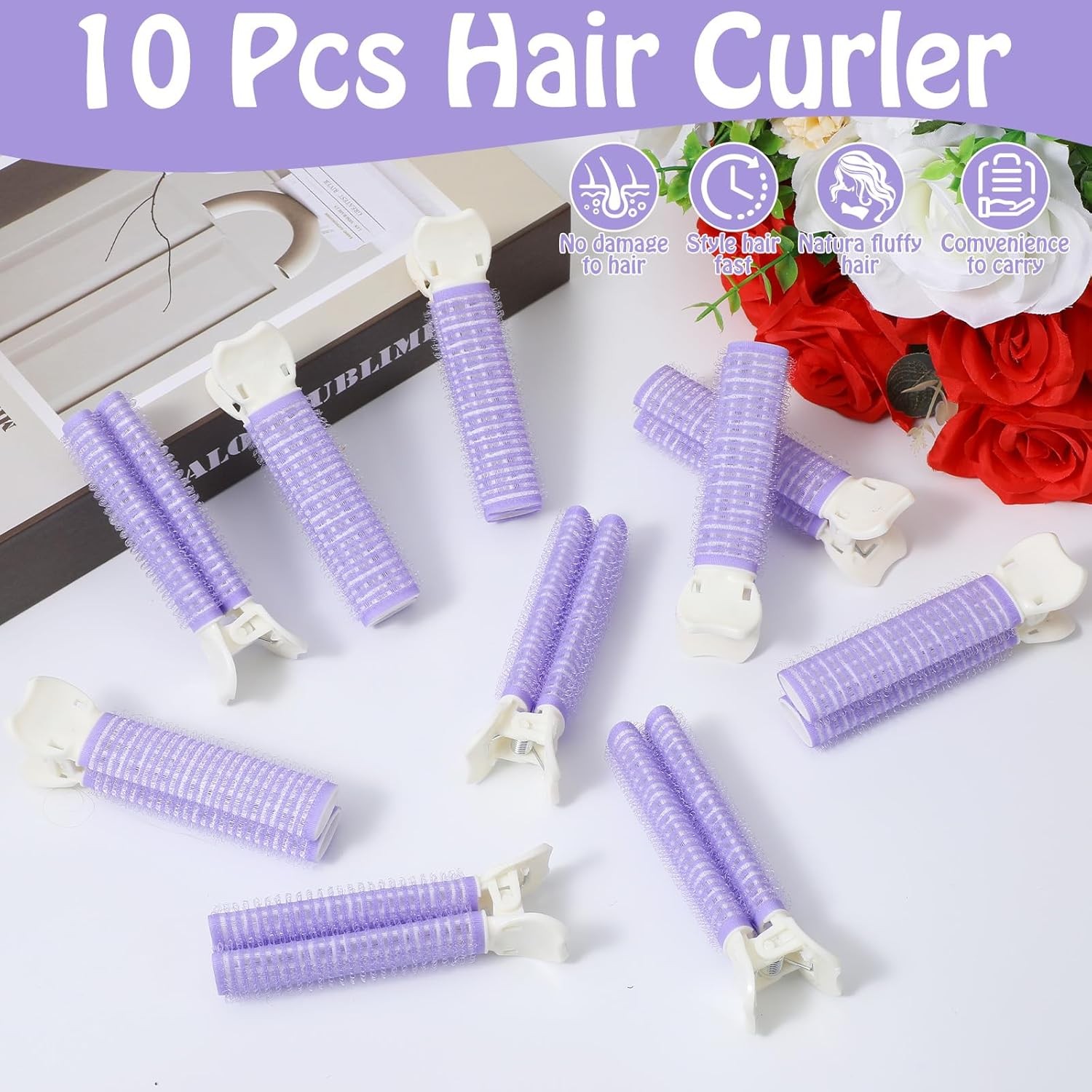 10pcs Volumizing Hair Clips,Root Volume Roller Clips,Volume Hair Clip for Roots,