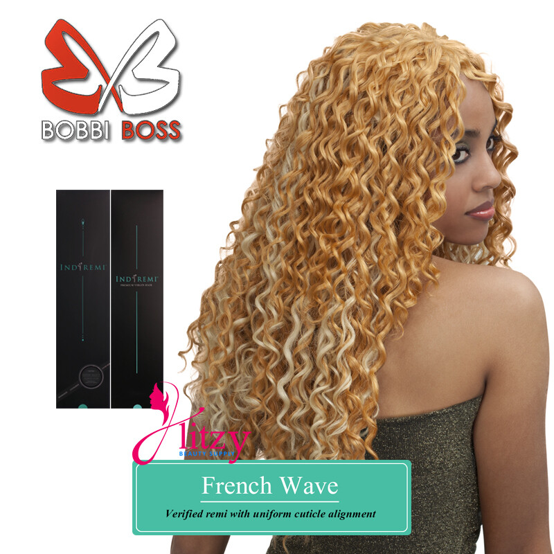 Bobbi Boss Indi Remi French Wave Luxury Remi Human Hair WVG 14″