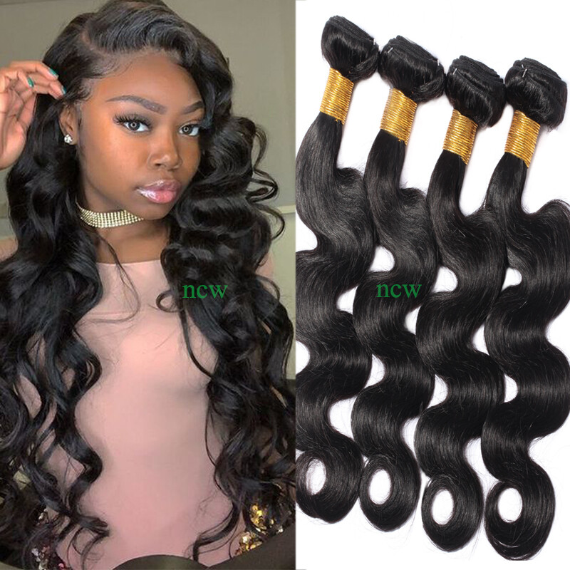 My Lady 100% Unprocessed 400g 4Bundles Virgin Human Hair Weave Extension Weft US