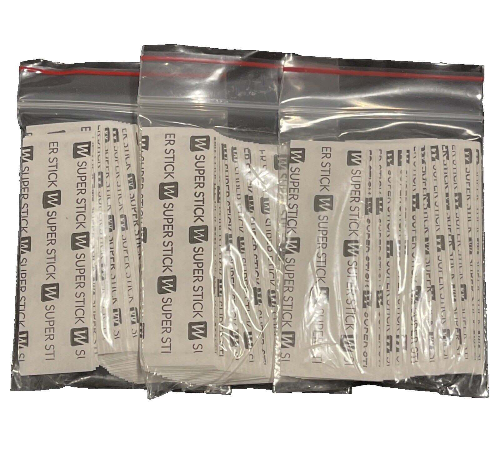 WALKER TAPE Super Stick Tape-108 Strips 1″ x 3 Poly Wig System Tape -3 Pack -NEW