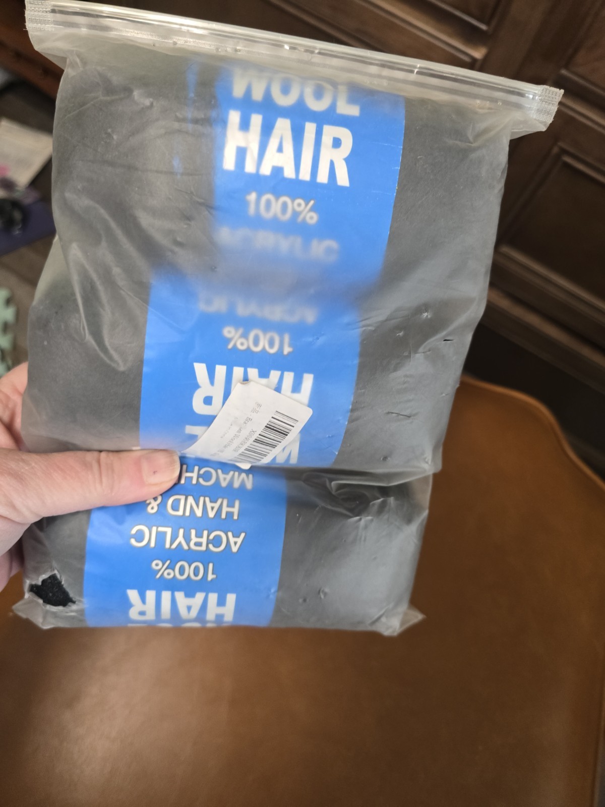 3 Rolls Brazil Brazilian Wool Hair Yarn for Braiding and Weaving 70g Each Black