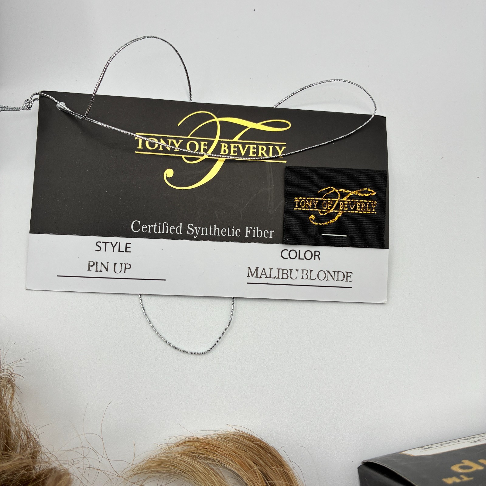 Tony of Beverly Lot of 2 Wigs Malibu Blonde Snappy Clip Ponytail Bun