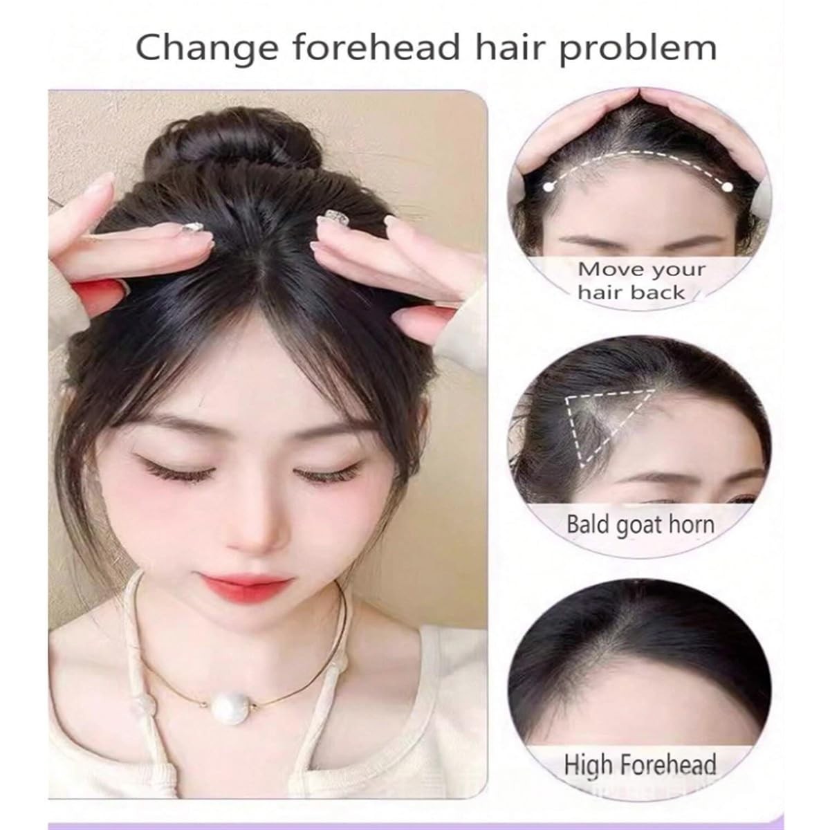 pretelytiti Bangs Hair Clip in Bangs Fringe with Temples Hairpieces for Women…