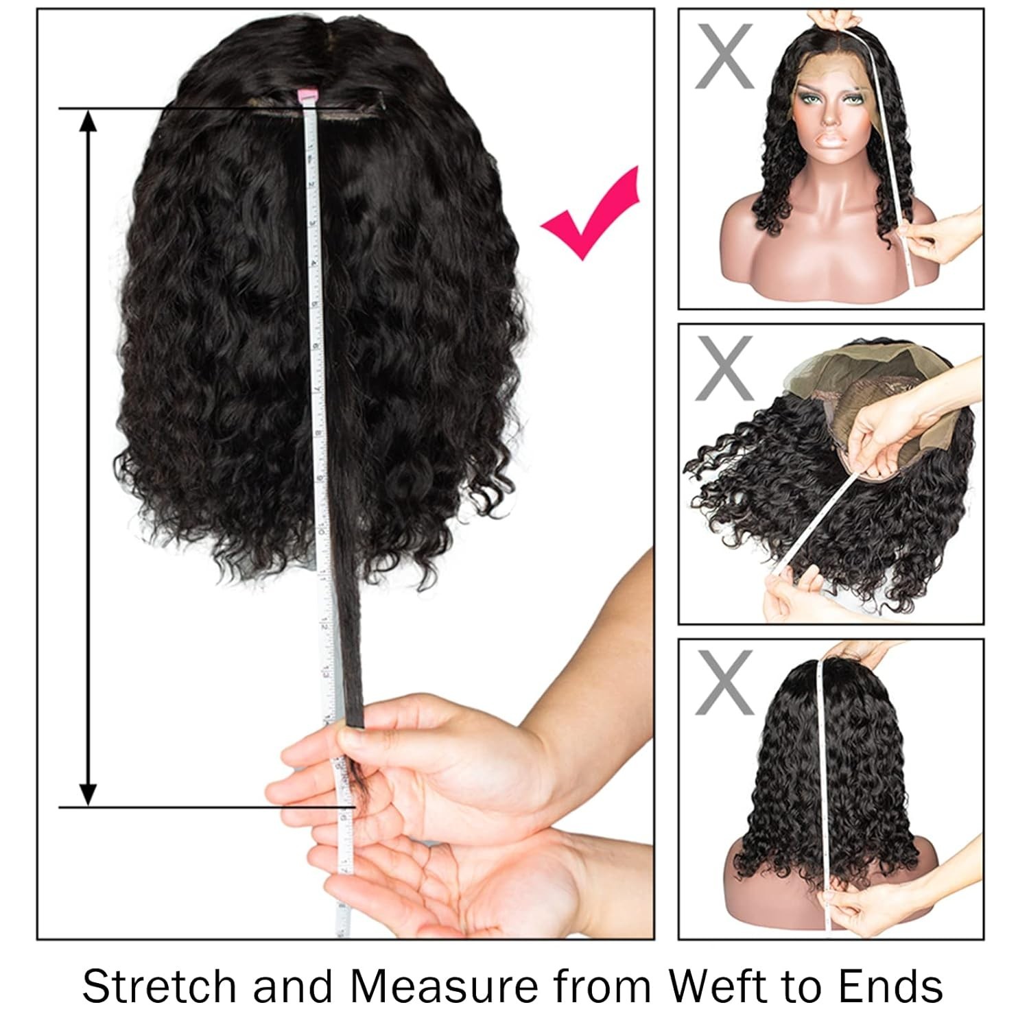 Glueless 13×6 Deep Wave Lace Front Wig – 180% Density Human Hair, 22 Inch