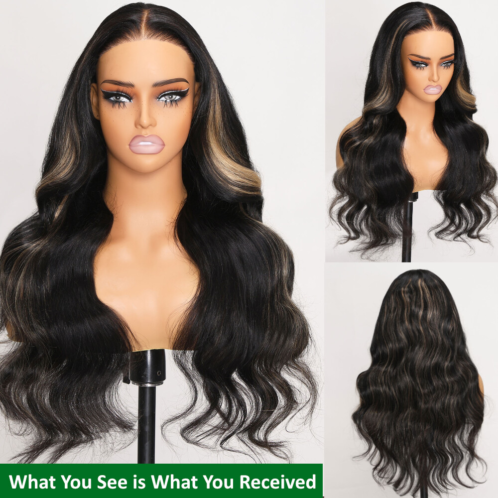 UNice Cambodian Bye Bye Knots Glueless Body Wave Blonde Pre Cut Lace Front Wigs