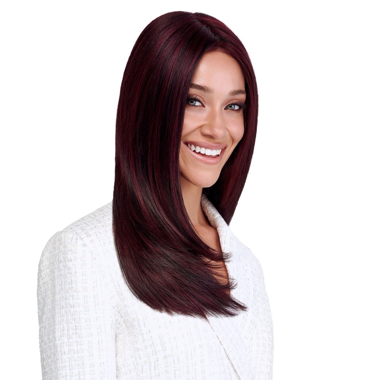 NEW IN BOX TRESSALLURE WIG MC1426 LEADING EDGE 18/16/22/R8 CASHMERE CREAM LAYERS