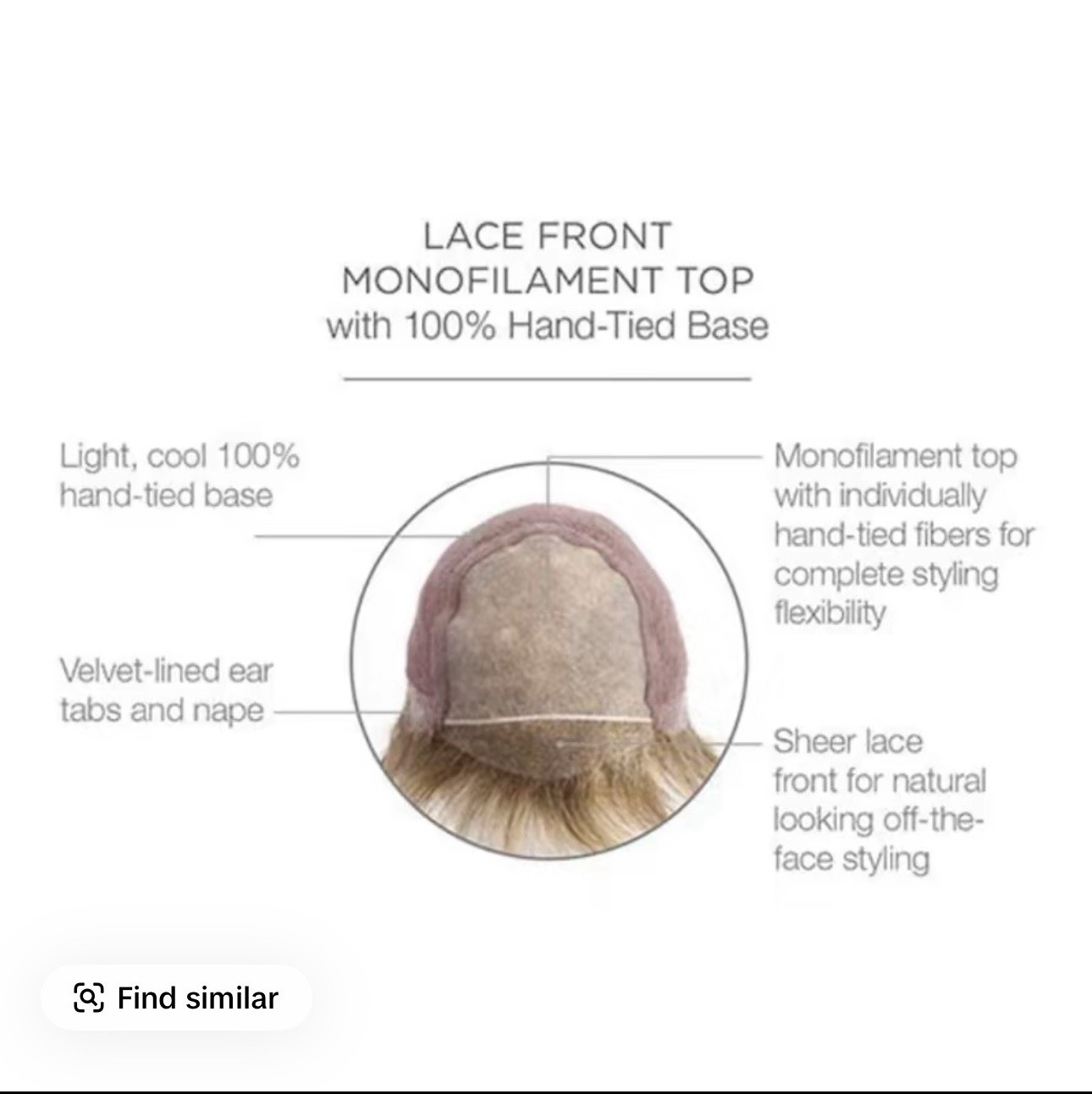 Jbextensions Sarah Monofilament Hazelnut color 22 inches