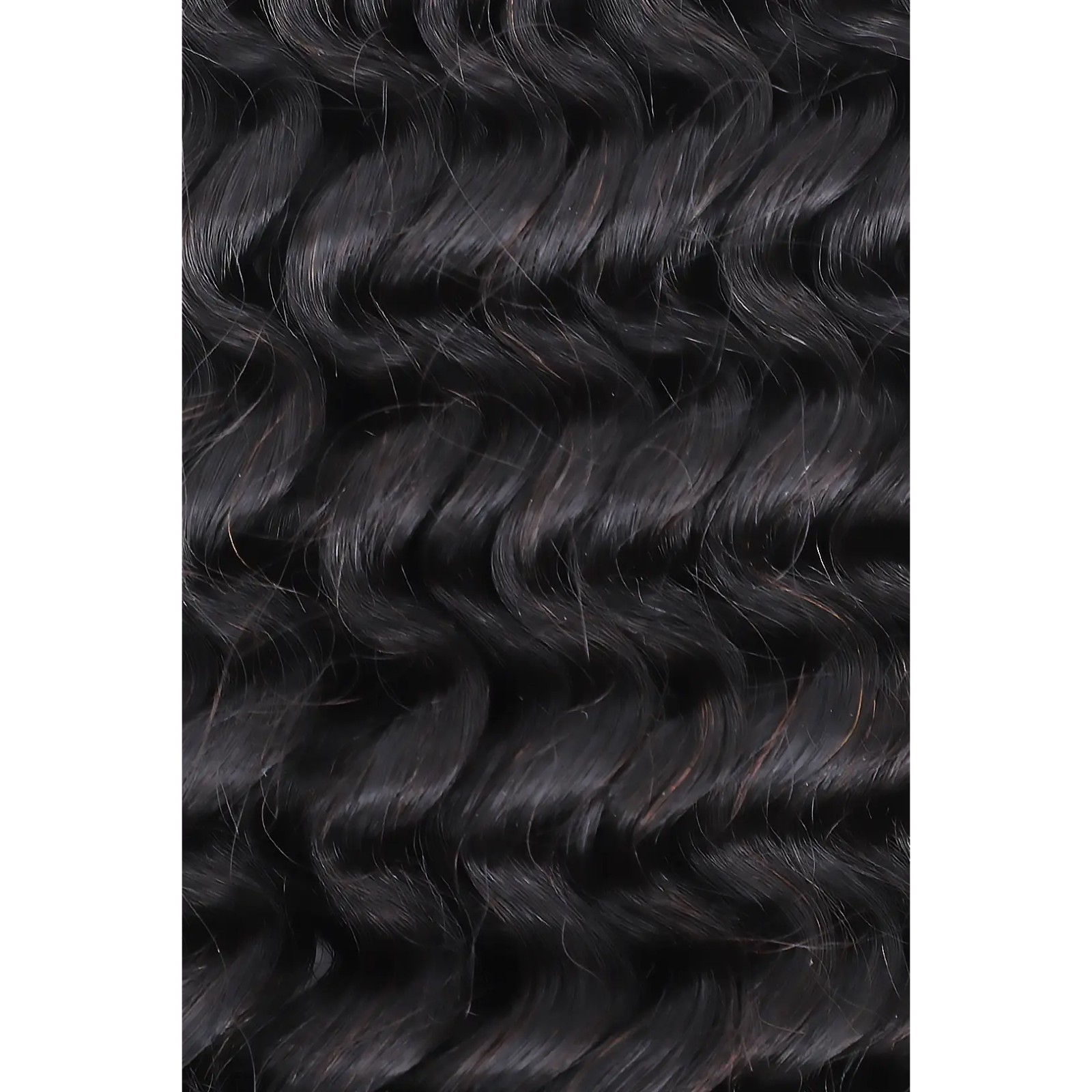 Human Hair Burmese Curly with Spiral Crochet Hair Extensions 50 Strands 1B Black