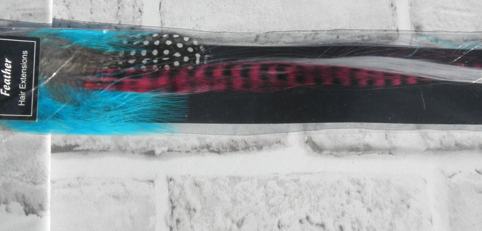 NEW SYNTHETIC FEATHER HAIR EXTENSION (MULTI-COLOR) 15″ LONG #16