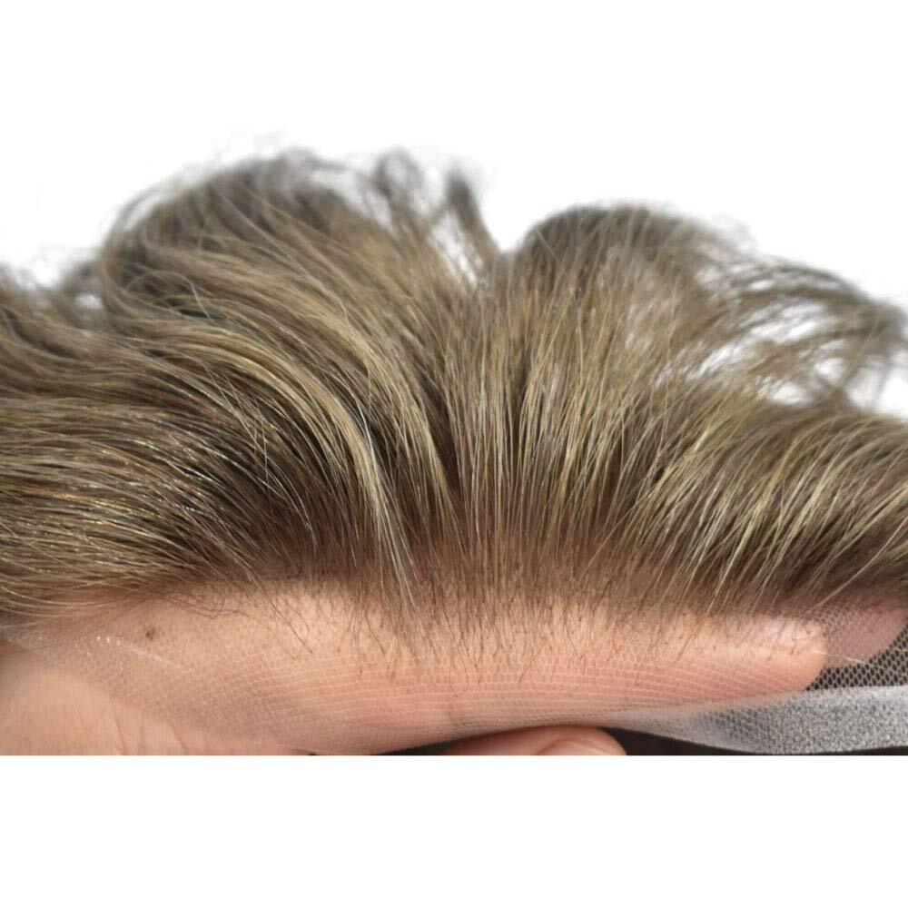 Full French Lace Hair Replacement System For Man Swiss Lace Men Toupee Hairpiece