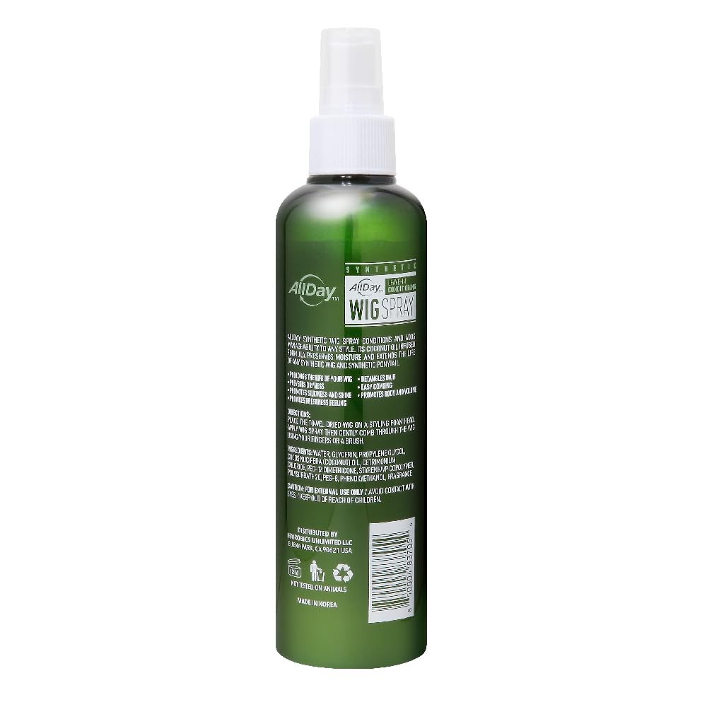Synthetic Wig Spray – Refreshing Leave-In Conditioner for Synthetic Hair, Det…