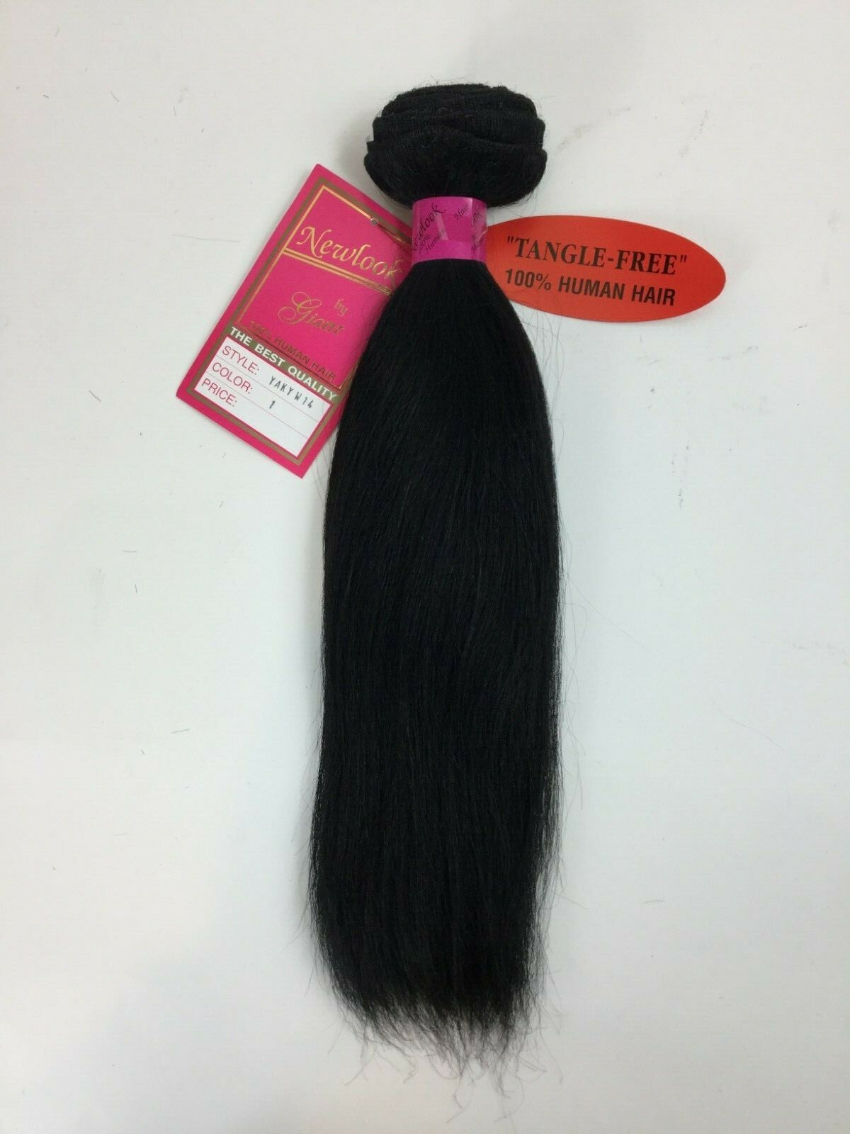 100% HUMAN HAIR Premium Yaki 14” Weaving Weft Color Soft & Tangle Free 4oz.