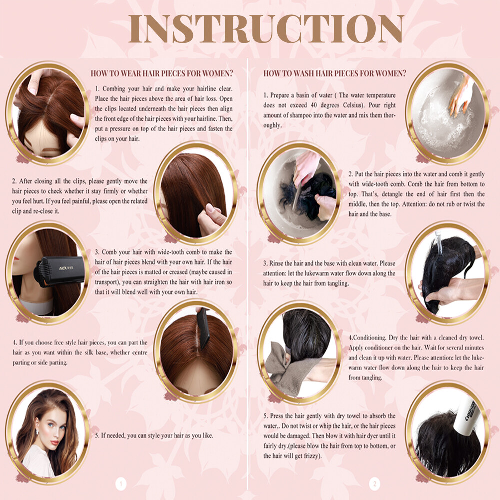 100% Real Remy Human Hair Silk Base Topper Clip in Top Women’s Hairpiece Toupee