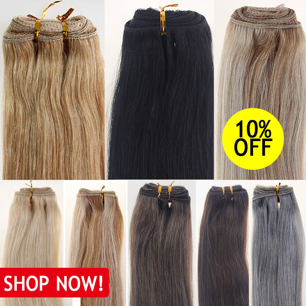 Sew in Weft Hair Extensions Double Weft Hair Extensions Real Human Hair Premium