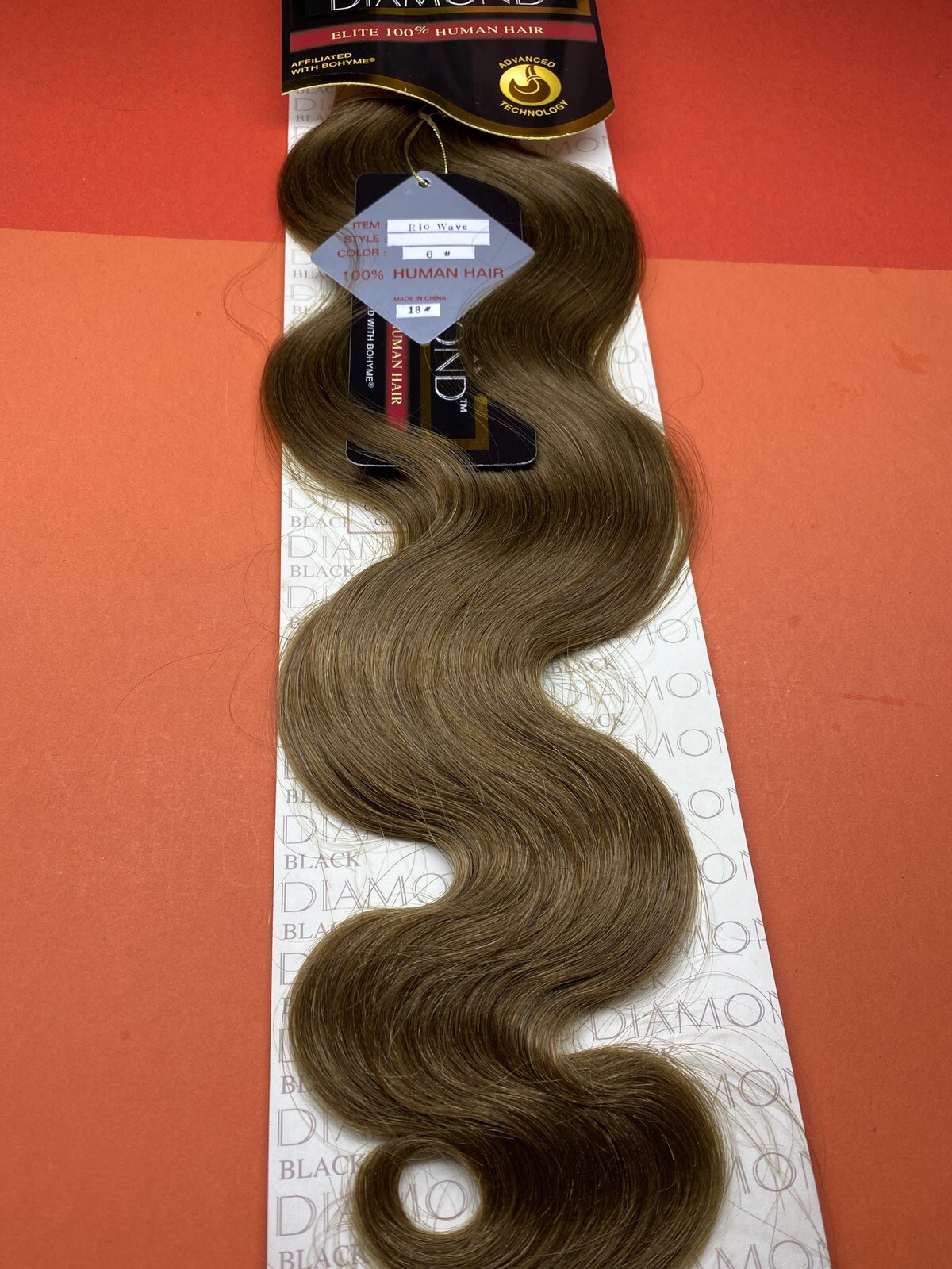 BLACK DIAMOND Human Weave Hair_RIO_WAVE_18″_#M30/33