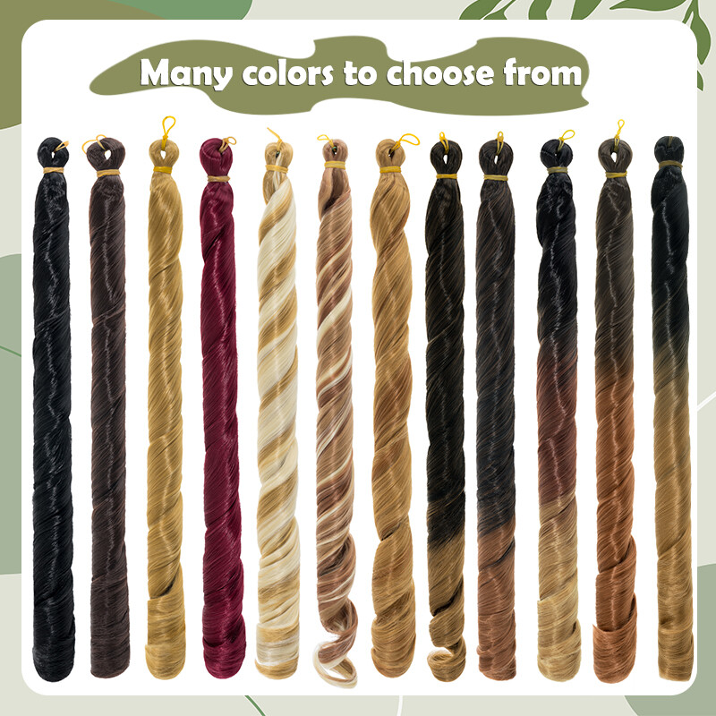 24″ Darling Empress French Curl Braids Loose Curly Pre Stretched Twist Extension