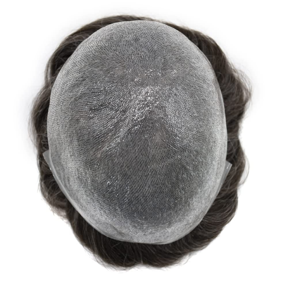 Ultra Thin Skin Toupee Mens Hair Replacement All Colors Hairpieces PU System US