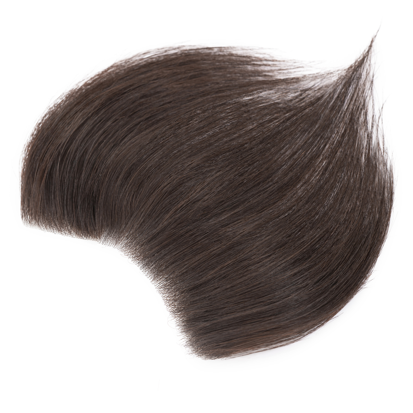 Mens Toupee Human Hair Replacement System V-loop Super Thin PU Skin Hairpiece US