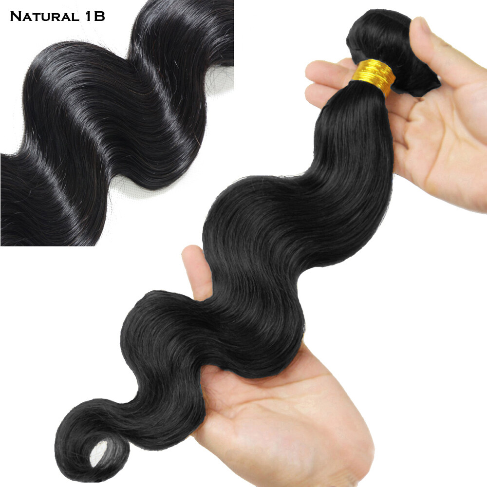 Unprocessed Virgin Remy Human Hair Weave Sew In Body Wave 1 or 3 Bundles 100g/B