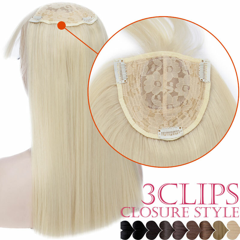 Real Natural Touppee Topper Hair Piece Full Head Clip In as real Hair Extensions