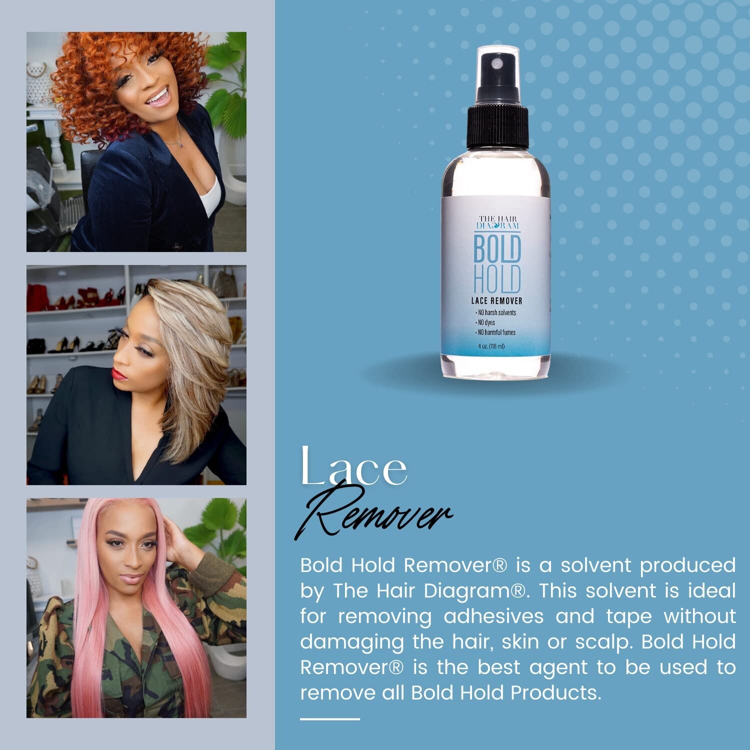 Bold Hold Lace Remover® – The Hair Diagram®