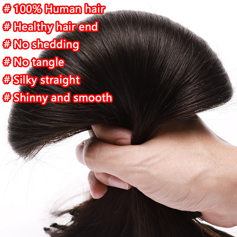 Double Weft 170G+ Clip In Real Remy Human Hair Extensions Full Head THICK Brown