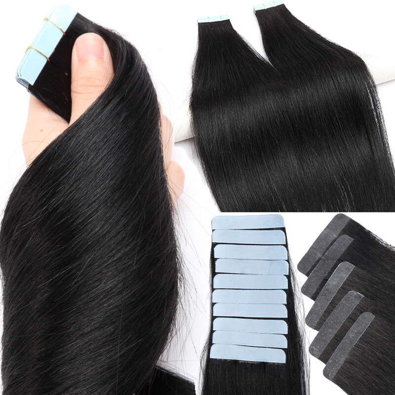 CLEARANCE Invisible Tape In Real Human Remy Hair Extensions Skin Weft 20Pieces