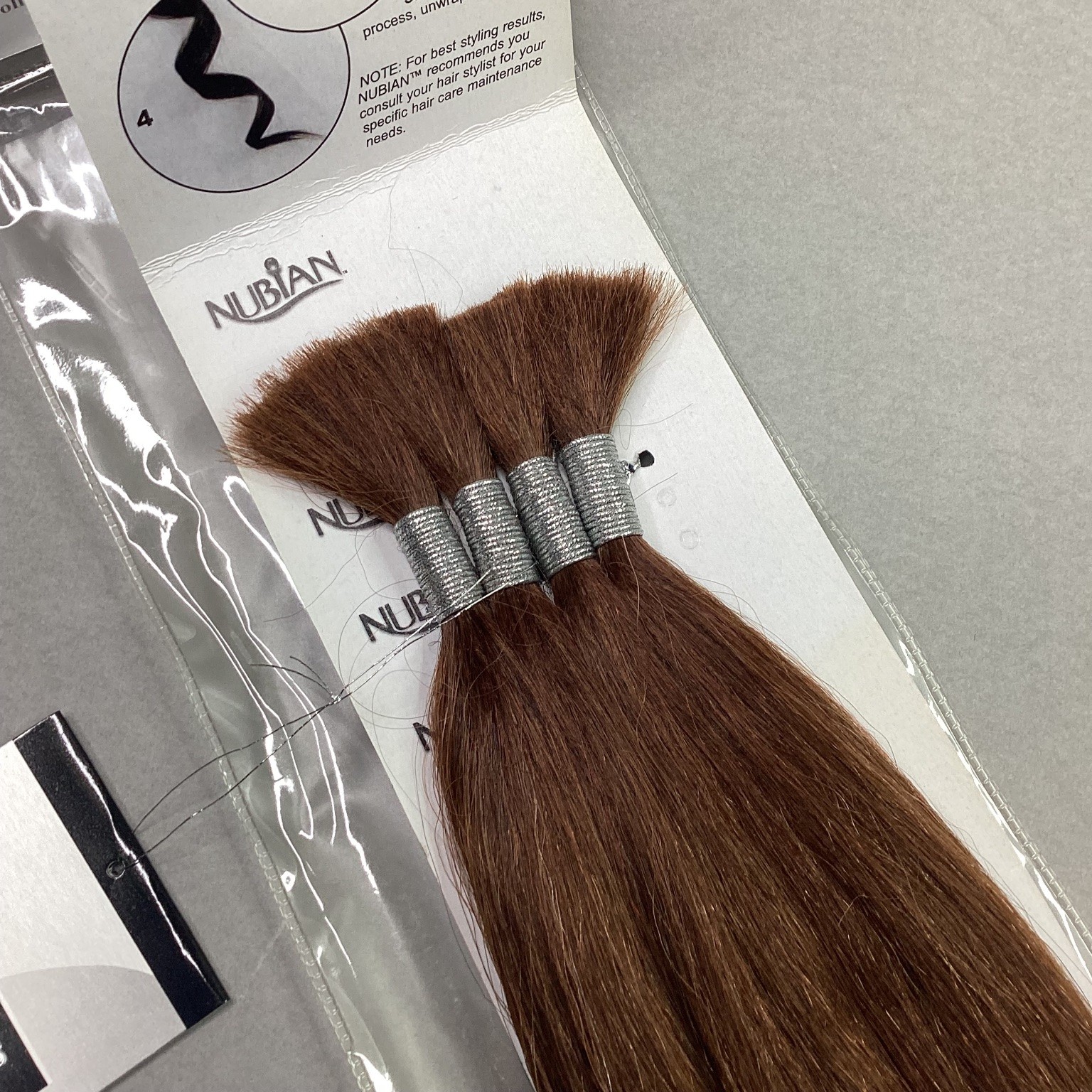 NUBIAN Premium Yaky Bulk Human Hair Extensions 18-20 F508 Fine Texture