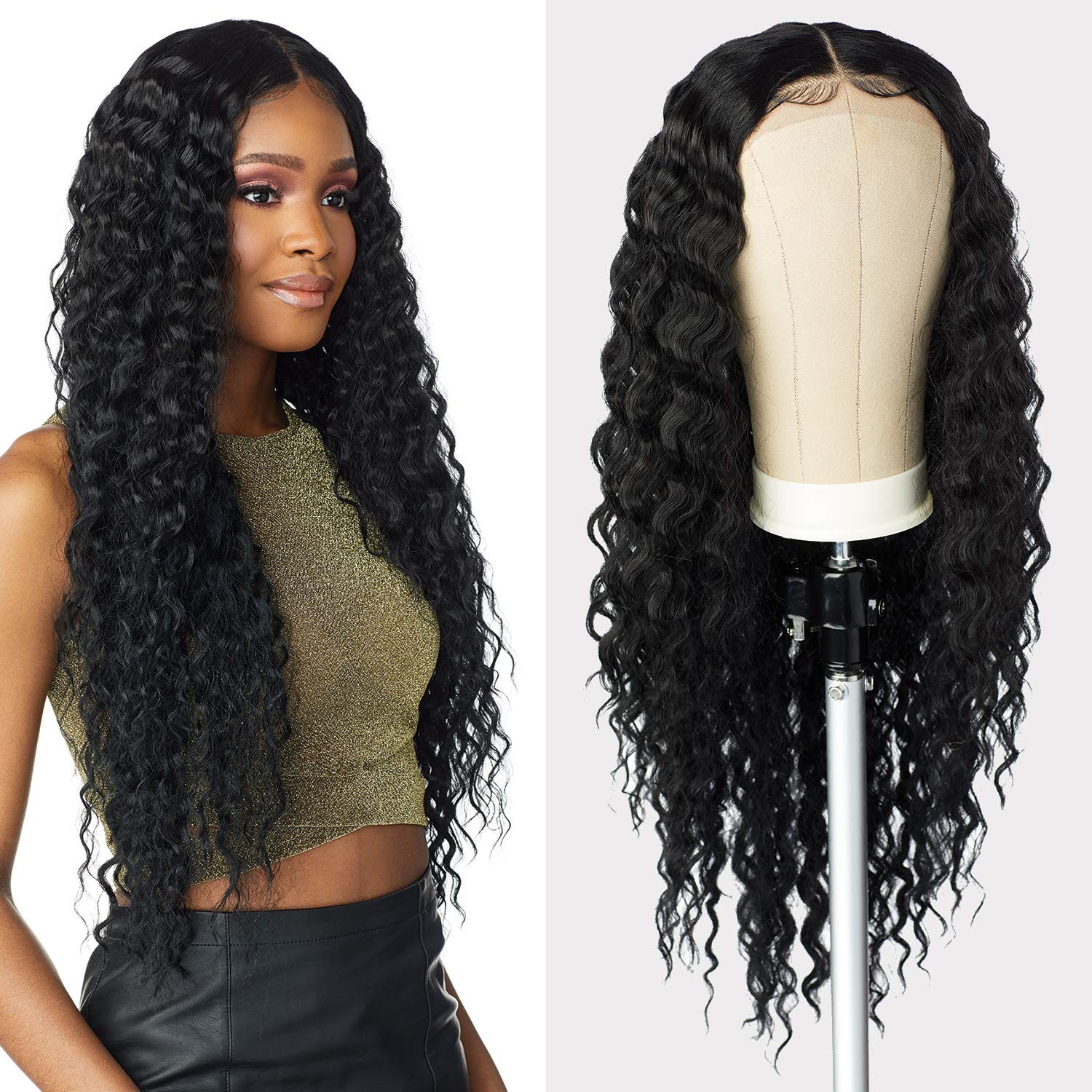 Sensationnel Butta Lace Wig Unit 3 T4/HAZEL Glueless, 5″ Deep Part, Pre-plucked