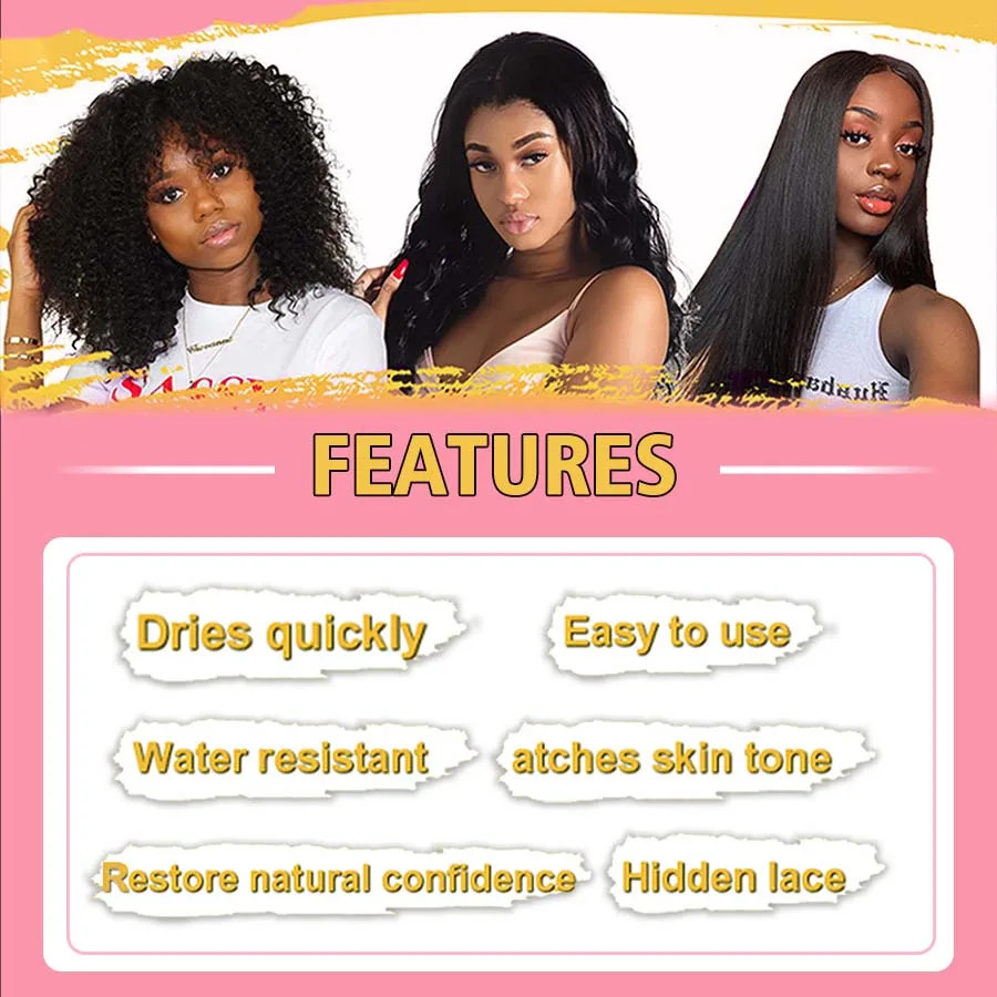 Natural Lace Tint Spray Dyed Foam Mousse for Women 100ML Wigs Mesh Skin-Fitting